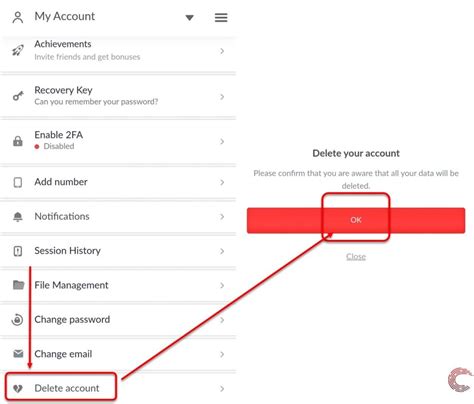 delete mega account|delete log in account.